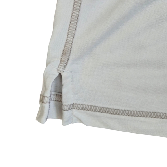 Tommy Bahama Men's Polo Swordfish Logo Short Sleeve Size Medium Off White - Picture 3 of 9